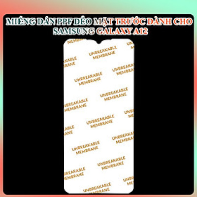 Miếng dán PPF Mặt Trước Màn Hình Dành Cho Samsung Galaxy A12- Hàng Chính Hãng