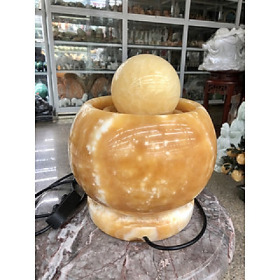 Thác nước phong thủy luân hồi đá ngọc hoàng long - Cao 25cm