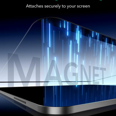 Miếng dán màn hình từ tính Viết và vẽ như trên giấy, có thể tháo rời và tái sử dụng, tương thích với kính cường lực cho iPad Pro 11 inch 2024 / iPad Pro 13 inch 2024 / iPad Air 6 11/13 inch 2024 ESR Paper-Feel Magnetic Screen Protector - Hàng Chính Hãng