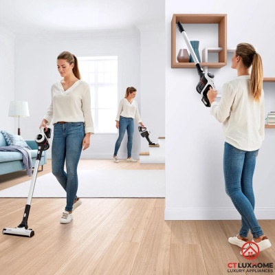 Máy hút bụi cầm tay mini Bosch BCS61113 Serie 6 Unlimited Hút liên tục 30 phút - Hàng chính hãng
