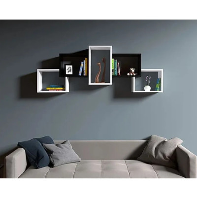 Kệ Treo Tường BOLD Chọn Màu Trắng/Đen Tundo CTKT204 KT 161,8cm x 60cm x 20cm