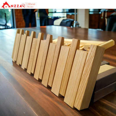 Móc gỗ treo tường cao cấp Anzzar, móc treo quần áo, phụ kiện, giá gỗ treo quần áo-MT06