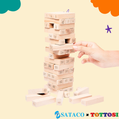 Tháp gỗ 48 thanh gỗ SATACOxTOTTOSI, Bộ rút gỗ cho cả gia đình