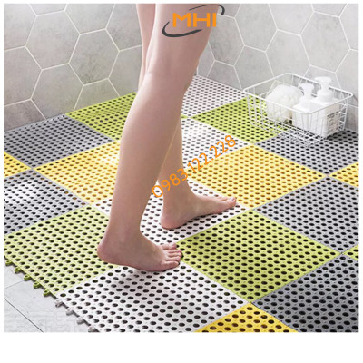 Thảm nhựa lót sàn nhà vệ sinh MHI. Vỉ nhựa lót sàn chống trơn Trải Sàn Nhà Tắm/Vệ Sinh/Nhà Bếp.