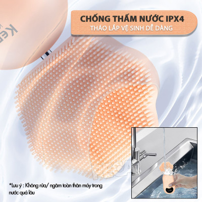 Máy rửa mặt đa năng 2in1 Kemei KM-293 điều chỉnh 3 mức tốc độ, kèm đầu lăn nâng cơ massage giảm thâm mắt - Hàng chính hãng