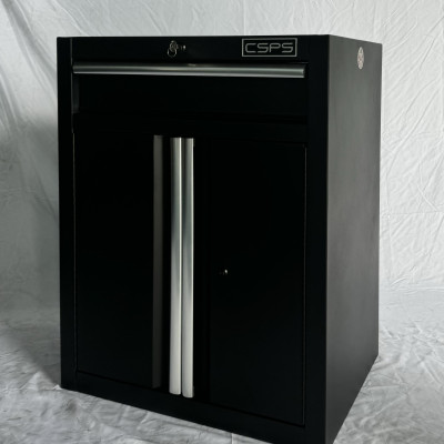 Tủ dụng cụ CSPS 61cm-01 hộc kéo màu đen, tay nắm trắng