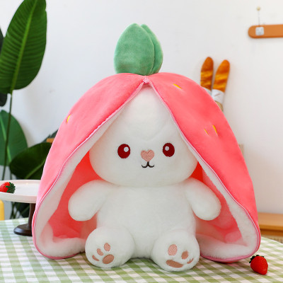 Gấu bông thỏ tai ụp, thỏ biến hình 2 trong 1 độc đáo (20cm--->50cm) siêu dễ thương hot hit, thỏ trái cây biến hình hot trend