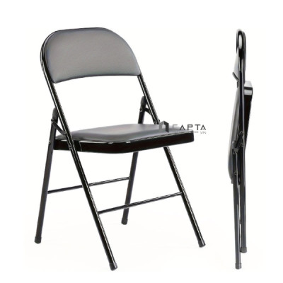 Ghế cafe-fastfood xếp gọn CC1583-P Nội thất Capta Ghế khung sắt xếp gọn có nệm trắng đen nâu hcm