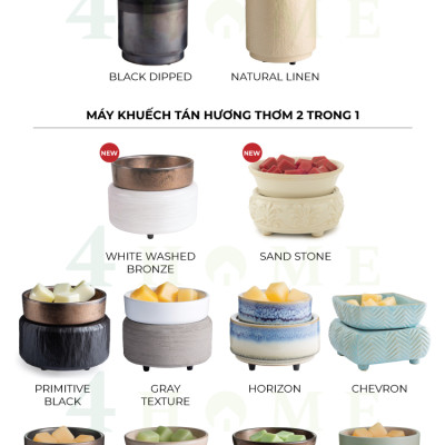 Máy khuếch tán hương thơm đĩa Silicon - Natural Linen