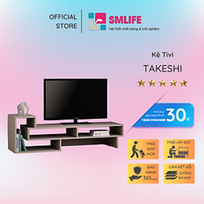 Kệ tivi gỗ hiện đại SMLIFE Takeshi