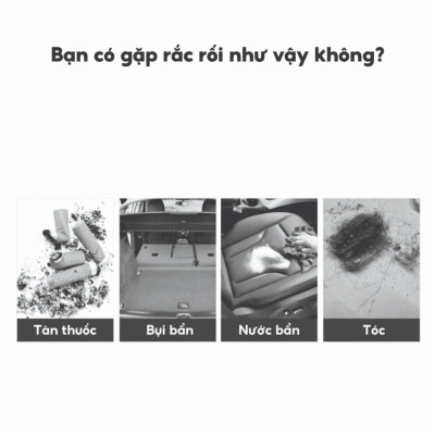 Máy Hút Bụi Giường Nệm Xiaomi cầm tay mini lực hút siêu mạnh hút bụi ô tô giường đệm sạc USB - Hàng Chính Hãng