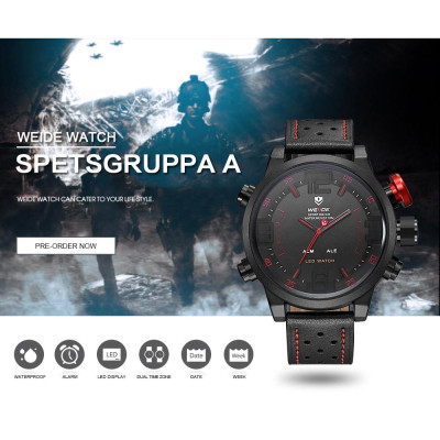 Đồng hồ WEIDE WH5210 màn hình kép,đèn nền LED chống nước