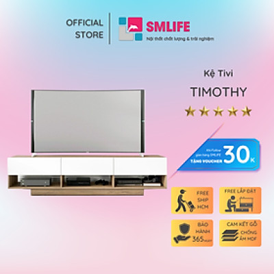 Kệ tivi gỗ công nghiệp cho phòng ngủ SMLIFE Timothy