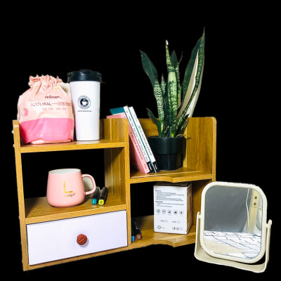 Kệ Gỗ MDF Để Bàn Nhỏ Gọn, Có Ngăn Tủ Nhiều Màu, Dễ Dàng Lắp Đặt, Phong Cách Tối Giản Thương Hiệu Gosashi-KS4N1NK