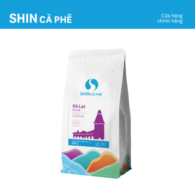 Cà phê Espresso Đà Lạt Blend - SHIN Cà Phê - Cà phê đặc sản pha máy - Gói 250g