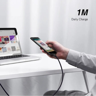 Ugreen UG50567US279TK 1M 5A màu Đen Cáp dữ liệu USB Type-C 2.0 sang USB truyền dữ liệu từ máy tính ra điện thoại - HÀNG CHÍNH HÃNG