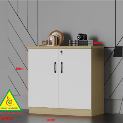 Tủ hồ sơ văn phòng, tủ tài liệu thấp gỗ MDF TVP401 - NỘI THẤT LẮP RÁP VIENDONGADV