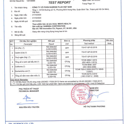 Thực phẩm bảo vệ sức khỏe Men