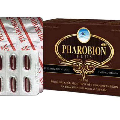 VIÊN ĂN NGỦ NGON PHAROBION PLUS - GIÚP AN THẦN NGỦ SÂU GIẤC - ĂN NGON MIỆNG - BỒI BỔ SỨC KHỎE - TĂNG SỨC ĐỀ KHÁNG CHO CƠ THỂ - MỖI NGÀY 1 VIÊN - HỘP 30 VIÊN