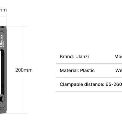 ULANZI U-PAD II - HÀNG CHÍNH HÃNG - Ngàm kẹp dành cho Điện thoại và Máy tính bảng