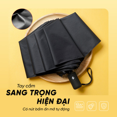 Dù Tự Động Gấp Gọn Thông Minh, Thiết Kế Chắc Chắn | Dù Gấp Gọn Thông Minh, Được Thiết Kế 12 Nan Chắc Chắn, Sang Trọng, Bền Bỉ