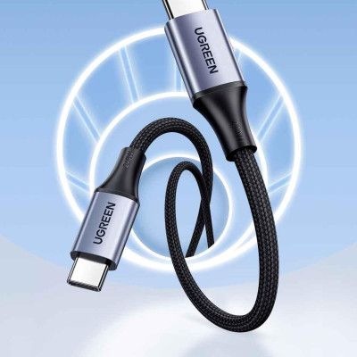 Ugreen UG15311US535TK 1M 240W Cáp USB type C to USB-C c-c 2.0 hỗ trợ sạc nhanh PD3.1 - truyền dữ liệu - HÀNG CHÍNH HÃNG