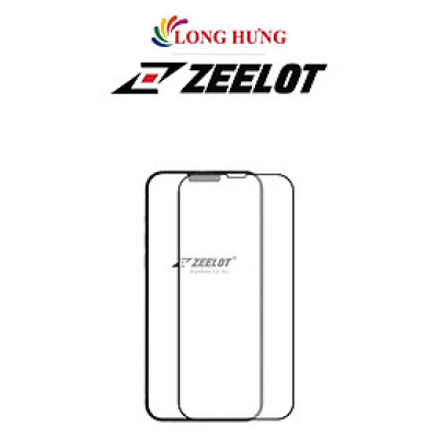 Dán màn hình cường lực Full viền chống vân tay Zeelot dành cho iPhone 15 Pro Max/15 Pro/15 Plus/15/14/13/12/11 - Hàng chính hãng