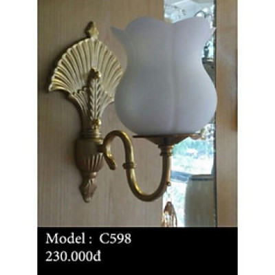 Đèn tường hoa loa kèn, đèn buồng ngủ C598, bh 2 năm DT