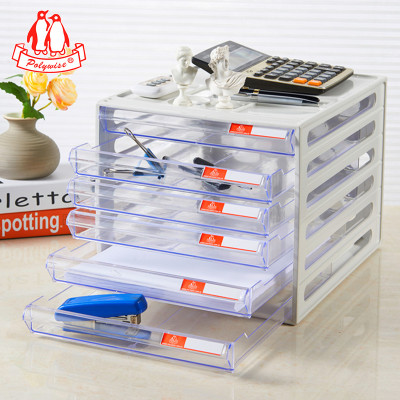 Tủ nhựa đựng tài liệu, hồ sơ giấy tờ văn bản cao cấp đa năng 4 tầng & 5 tầng - A4