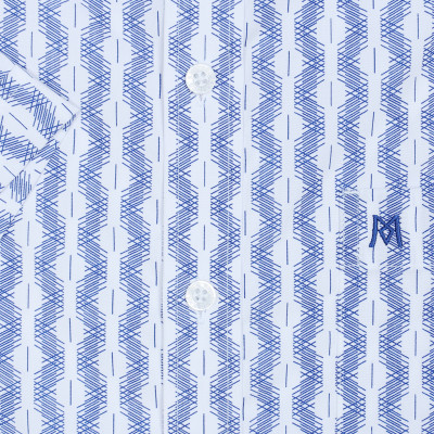 Áo sơ mi nam tay ngắn form suông vạt ngang Khatoco A1MN468T2-CNIN270-2412-N