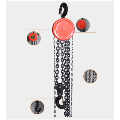 PaLang Kéo Tay ABG HSZ 5T-3M - Ba Lăng Loại 5 Tấn Xích 3 Mét Dùng Để Nâng Hạ Vật Nặng Trong Nhà Xưởng, Công Nghiệp Và Đời Sống - Hàng Chính Hãng (Giao màu ngẫu nhiên)