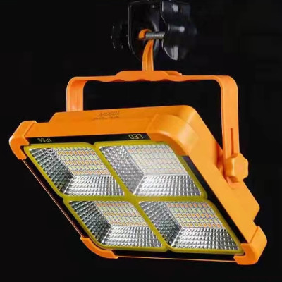 Đèn tích điện năng lượng mặt trời 300W siêu sáng sạc bằng năng lượng mặt trời hoặc điện có cổng USB sạc điện thoại chống nước  đèn led đèn năng lượng mặt trời xách tay