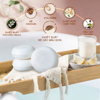 [COMBO] Xà Phòng Tắm Và Rửa Mặt Chiết Xuất Dầu Ngựa Làm Sạch Sâu Cấp Ẩm Hevony Horse Oil Soap