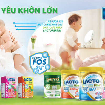 Sữa tăng chiều cao Lacto Fiber Grow 900g ( từ 1-15 tuổi)