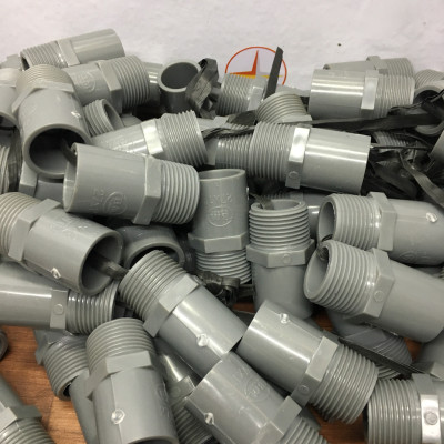 Nối PVC ren ngoài 34 ống 27 nhựa Bình Minh( 10 cái )