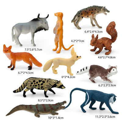 Bộ 24 đồ chơi Thú Rừng Châu Phi đặc nguyên khối thế giới động vật Animal World vua sư tử cho bé