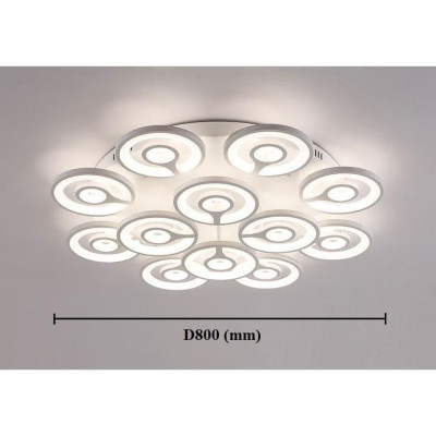 Đèn trần RENTOR 3 chế độ ánh sáng hiện đại trang trí nội thất - kèm bóng LED chuyên dụng và điều khiển từ xa