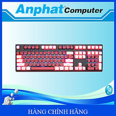 Bàn phím cơ không dây Newmen GM1080 Kailhbox white/ Red Axis- Hàng Chính Hãng 