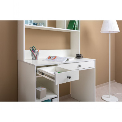 Bàn làm việc hiện đại thiết kế liền giá sách SMLIFE Desu