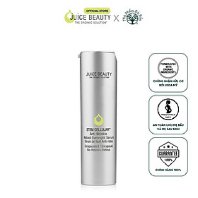 Huyết thanh Retinol hữu cơ không bong tróc Juice Beauty Stem Cellular Anti-Wrinkle Retinol Overnight Serum 30ml