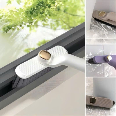 Bàn Chải Xoay 360 Độ Đa Chức Năng - Bàn Chải Chà Sàn Khe Hở, Kèm Que Gắp Rác Tiện Lợi - HÀNG CHÍNH HÃNG MINIIN