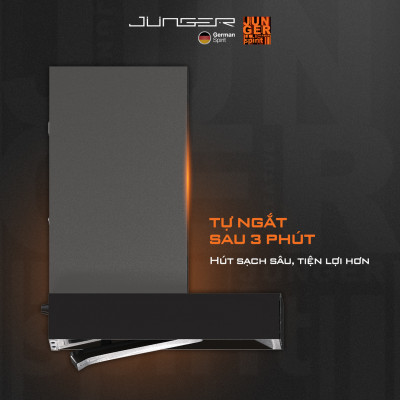 Hút mùi Junger HRJ-901 Vẫy tay cảm ứng Công suất 1600m3/h Hàng Chính Hãng Bảo Hành 12 Tháng