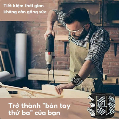 Băng Đeo Tay Nam Châm Loại Tốt: Hỗ Trợ Sữa Chữa Ốc Vít Đa Năng với Lực Hút Mạnh