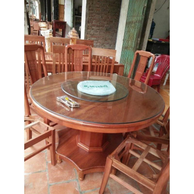 Bàn ăn tròn gỗ soạn đào