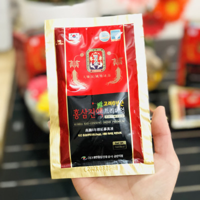 COMBO 2 HỘP Nước Hồng Sâm Hàn Quốc 6 Năm Tuổi - MYEONG KI SAM - Hàng Nội Địa Nhập Khẩu Chính Hãng - Hàm Lượng Hồng Sâm 9,9% - Hộp 30 Gói x 70ml