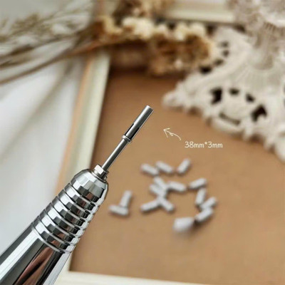 Lõi Lắp Đầu Mài Nhám Mini Cao Cấp Làm Nail, Thép Sáng Bóng, Lắp Vừa Chuẩn Lõi Đầu Tím Timi 120,240, Mài Êm Không Tuột, Dễ Tháo Lắp Làm Nail Phương Miu