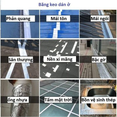 (Dài 5m, Rộng 5cm) Băng Keo, Keo Dán Chống Thấm, Chống Dột Taiko Nhật Bản Băng Keo Chống Thấm Dột,Vá Chám Vết Nứt Trần Sàn Nhà Taikomi Japan Băng keo chống thấm TAIKO Nhật Bản chắc chắn, chống thấm dột, dán tường, dán mái tôn, máng xối, lô gia