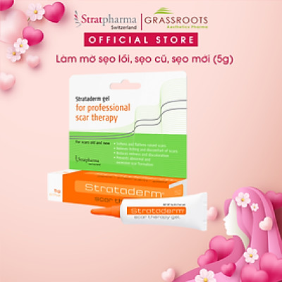 Strataderm 5g - Gel Silicone ngăn ngừa sẹo lồi, sẹo xấu, sẹo lâu năm