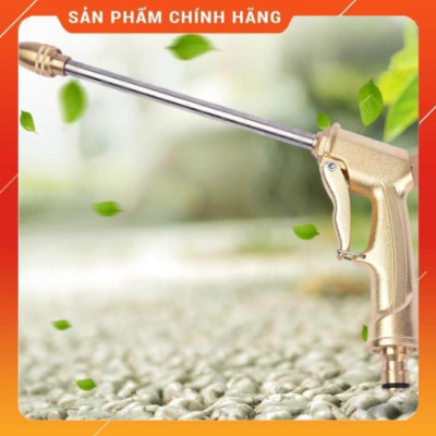 ️ Bộ dây vòi xịt nước rửa xe, tưới cây , tăng áp 3 lần, loại 7m, 10m 206701-3 đầu đồng, cút+ khăn phượt
