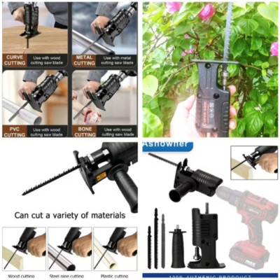 BỘ CHUYỂN ĐỔI TỪ MÁY KHOAN THÀNH MÁY CƯA GỖ CƯA SẮT CƯA LỘNG ĐA NĂNG